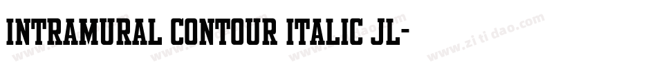 Intramural Contour Italic JL字体转换